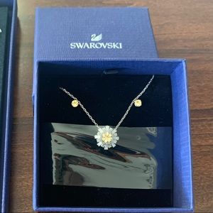 Beautiful swarovski sunshine set: earrings, necklace.  New